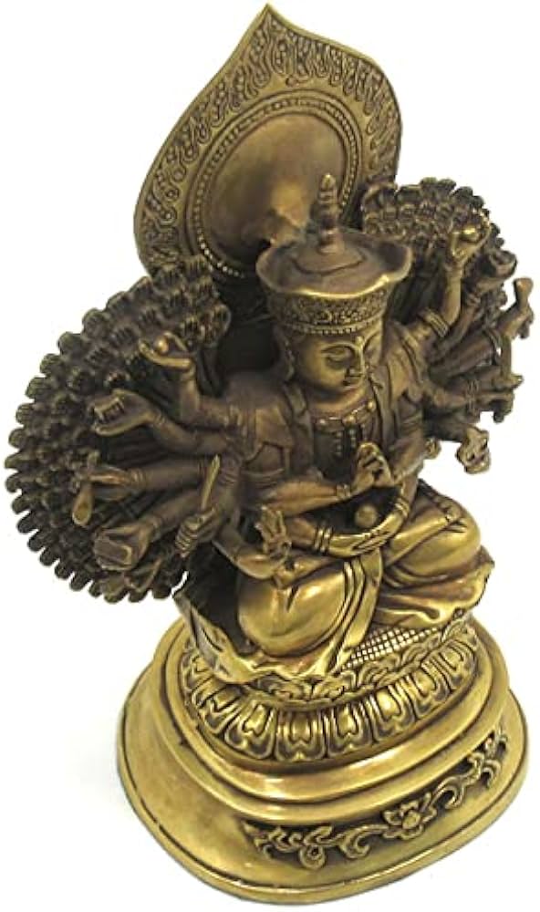 Amazon｜千手観音 菩薩 置物 仏像 観音様 インテリア 千手観音