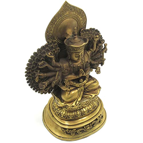 Amazon｜千手観音 菩薩 置物 仏像 観音様 インテリア 千手観音菩薩 仏