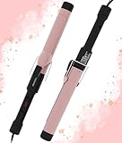 MEGAWISE Pro 1.25 Inch Ceramic Barrel Hair Curling Iron with 60s PTC Fast Heating, Anti-Scald Grip & Tip, Auto Shut Off, 360° Swivel Cord, 2 Clips & Heat-Resistant Glove Included