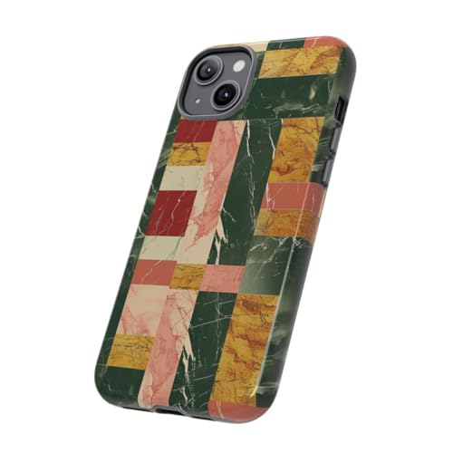 Coque rigide iPhone 14 Plus effet marbre rétro premium et chic - 2
