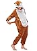 Produktbild Amenxi Kinder Unisex Mädchen Flanell Jungen Schlafanzug Cartoon Fleece Loose Casual Einhorn Jumpsuit Overall Cosplay Tierkostüme Pyjamas (African Mongolia,130)