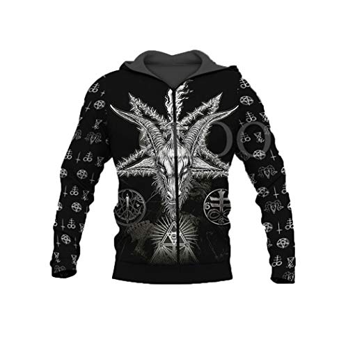 Sweat à capuche Viking 3D idée cadeau originale pour fans de culture scandinave