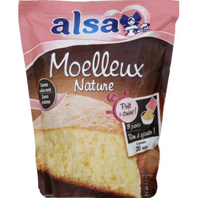 Alsa - Preparación para esponjosa naturaleza, para 8 piezas - Paquete de 500 g