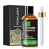 MAYJAM Premium Grade Vetiver Essential Oil - 100ML/3.38FL.OZ for Diffuser, Aromatherapy Oils for Candles, Soaps