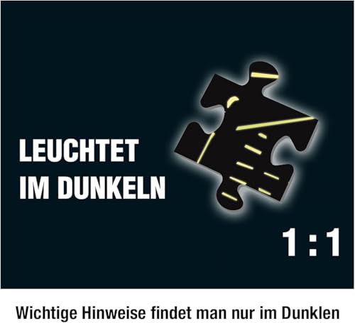 Die drei ??? - Krimi Puzzle - Die Villa der Rätsel von KOSMOS 697976, 300 Teile, Leuchtet im Dunkeln, mit UV-Lampe, Lesen, Puzzeln, Rätsel lösen, Detektiv Puzzle ab 10 Jahre