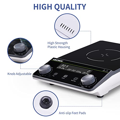 Image of Magnetic Stirrer 5.9 inch Magnetic Stir Plate with stir bar LCD Display 100-1600RPM Max Stirring Capacity 5000ml Digital Magnetic Stir Plate Magnetic Mixer Lab Stirrers(No Heating)