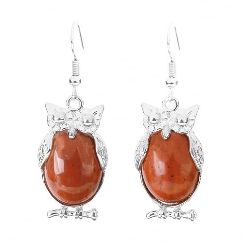 Boucles d'oreilles pendantes pour femme en pierre naturelle style bohème vintage
