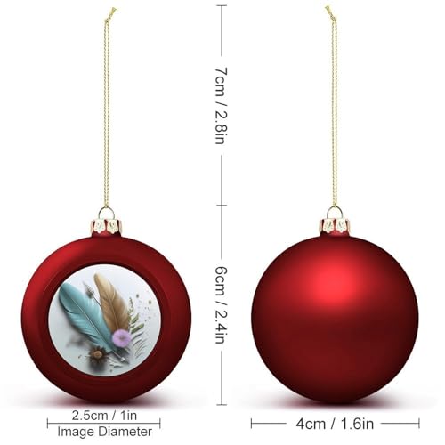 Décorations de sapin de Noël en plumes blanches à suspendre pour fête