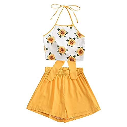 ZAFUL Women 2 Pieces Outfit Off Shoulder Cinched Floral Top and Shorts Set