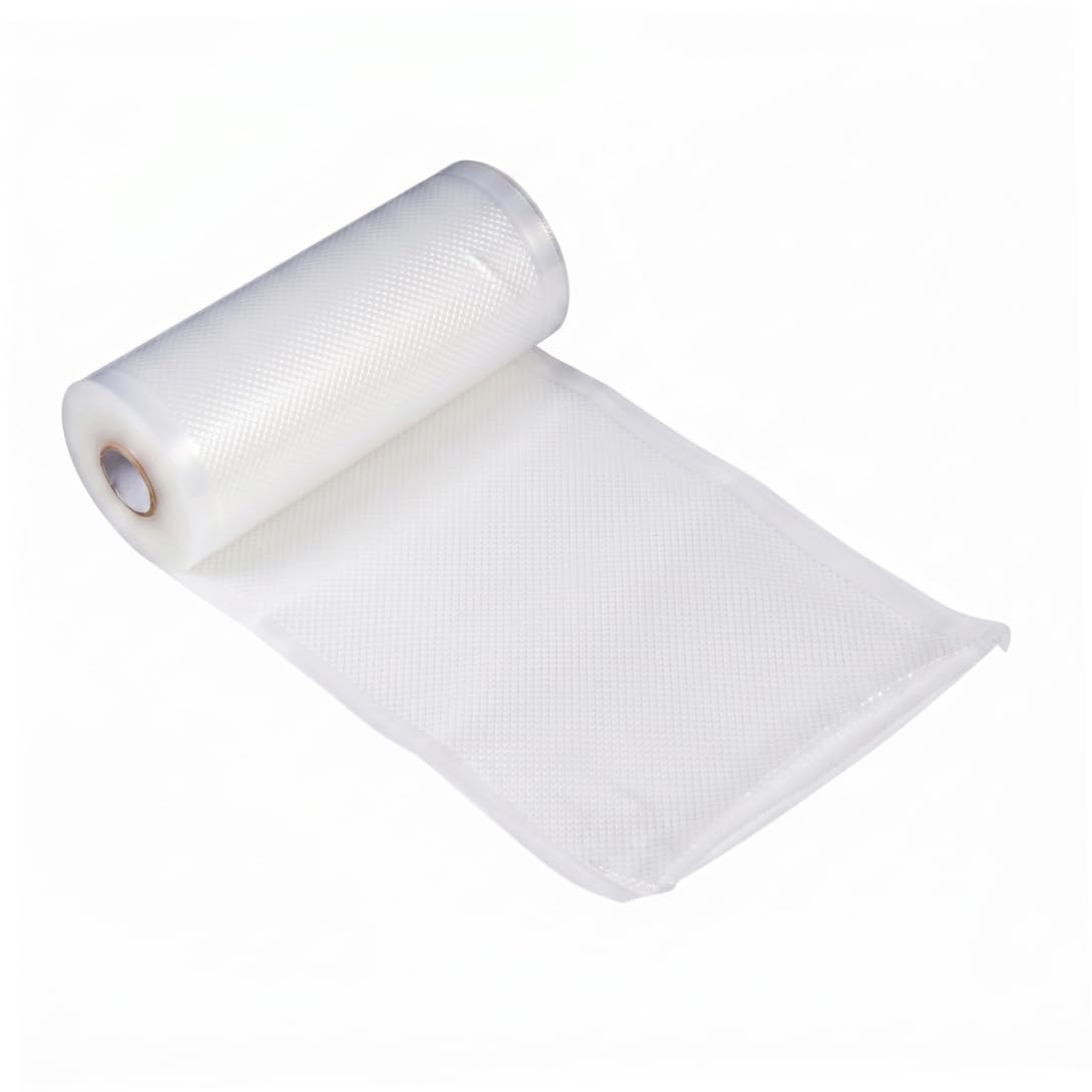 Tsawntd Vacuum Bag, 1 Roll Vacuum Sealer Bag, Diamond Pattern Food Safe Roll, Transparent, 12 X 500cm/4.72 X 196.85inch sealer for rolling