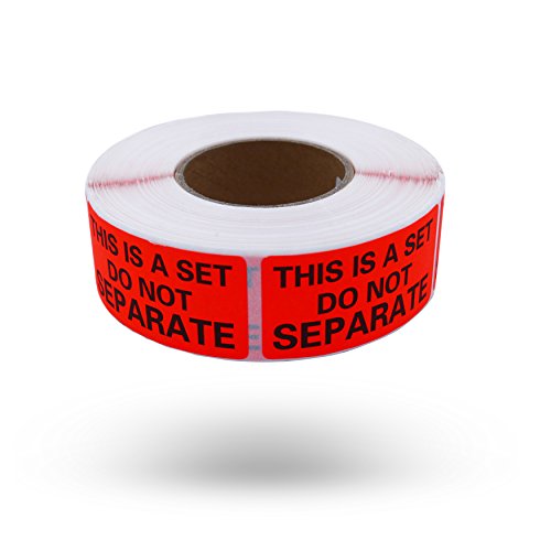 44Llc This Is A Set Do Not Separate 1X2-Inch Stickers - 5 Rolls/2500 Labels #TOP4