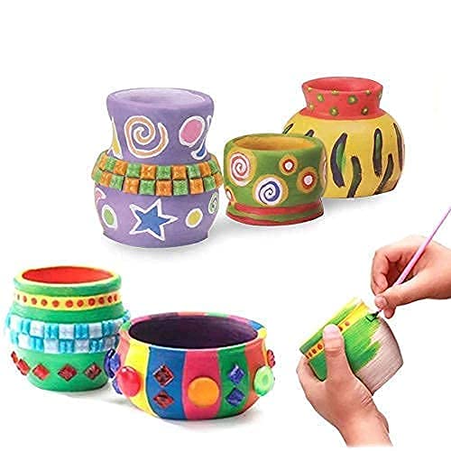 Shivaaro DIY Pottery Art Wheel Play Toy Set | Handmade Clay Pot Making Machine Game with Colors and Stencils | Educational Sculpting Clay Toys for Kids 2