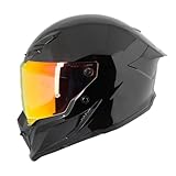 Joe Rocket Casco Integral RKT240 Ion Negro , Certificación ECE 22-06, Visor Solar Integrado,...