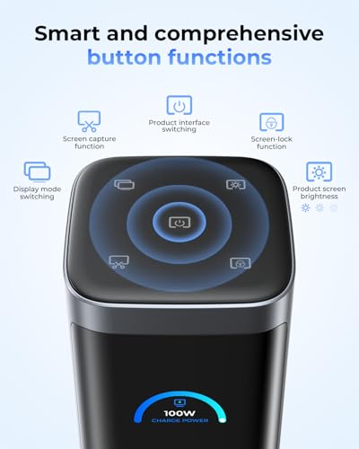Image of RayCue 14 in 1 Docking Station Dual Monitor, 2 * 4K HDMI, 6 USB Ports, 5 Shortcut Button, 1Gbps Ethernet, PD3.0(No Power Adapter), Laptop Docking Station for Dell /HP /Lenovo /Asus /Acer /Mac