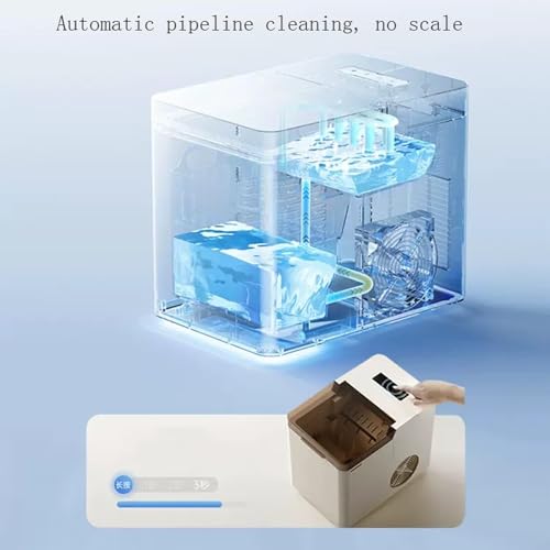 Máquina de hielo para mesada, 30 lbs/24h, autolimpieza miniatura 3