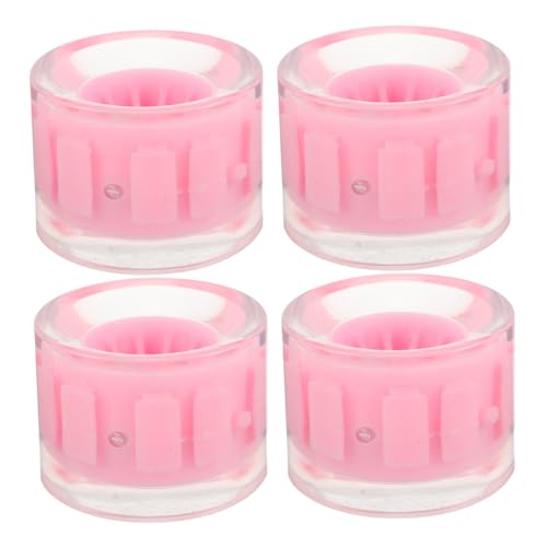 Roues skateboard PU lumineuses longboard rose adhérence