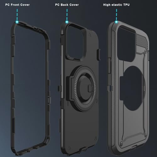 Coque de protection premium magnétique bleu pour iPhone 14 Pro