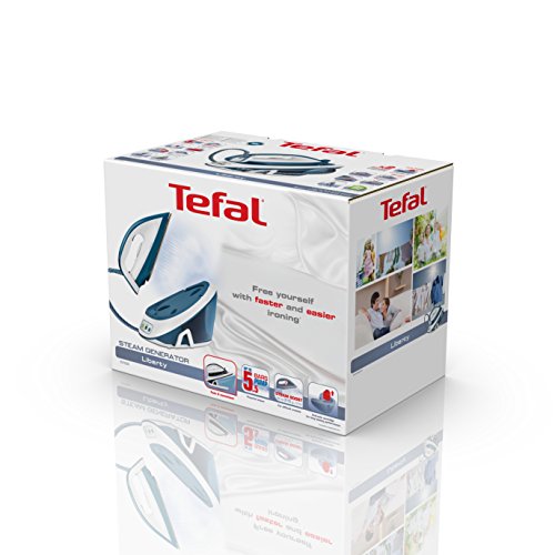 Tefal-Liberty-SV7030E0-Centro-de-planchado-de-55-bares-de-autonomia-Ilimitada-con-golpe-de-vapor-de-310-gmin-y-vapor-continuo-de-120-gmin-suela-ceramica-y-cartucho-antical-para-todo-los-tejidos