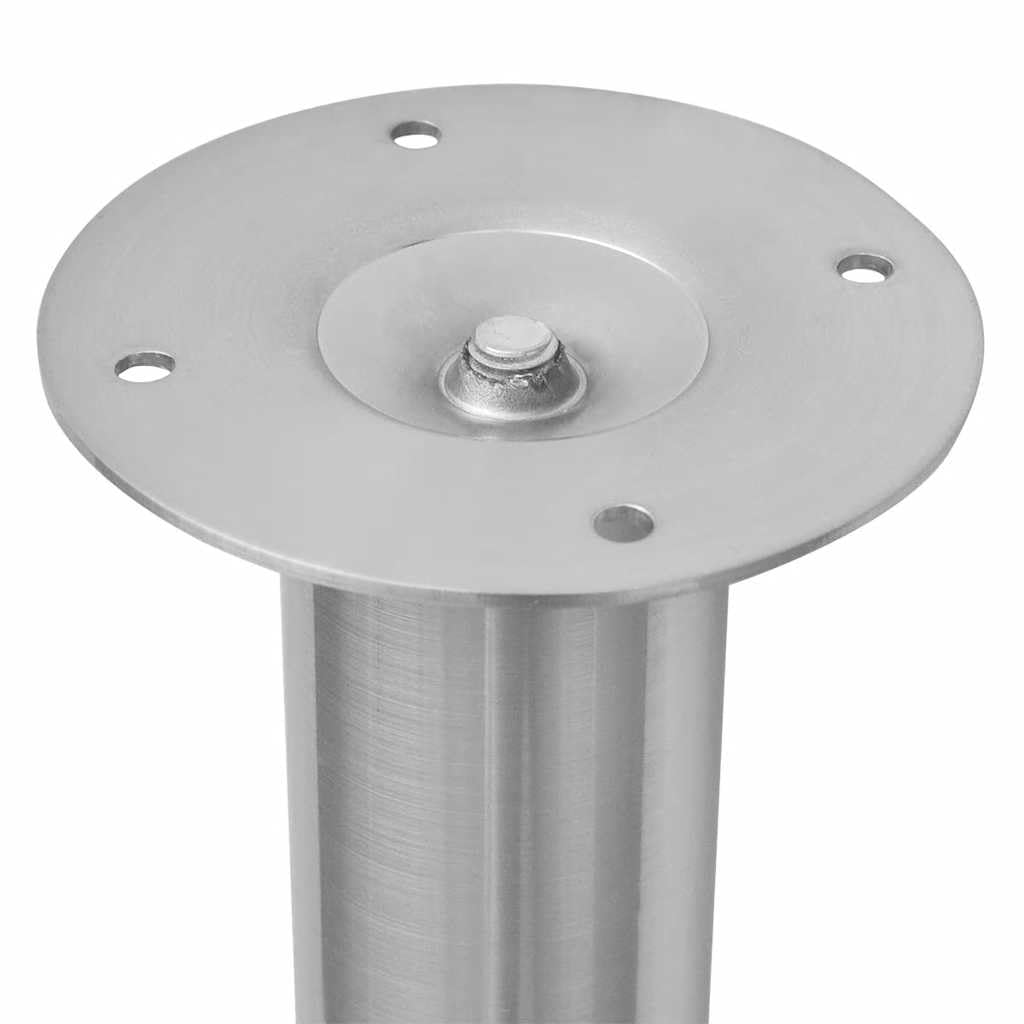 Patas telescópicas de acero inoxidable, altura regulable, 710-1100 mm, 60 mm de diámetro, patas para muebles, robustas, estables, fáciles de montar, para mesas de desayuno, encimeras