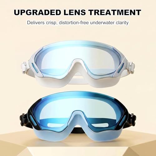 Image of Swim Goggles, Wide Angle Anti-fog and UV Leak Proof Goggles,Swimming Goggles for Adult Youth