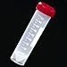 Globe Scientific 6256 Centrifuge Tube, 50mL, Sterile, Transport Tube, Tube Made From Polypropylene, Attached Red Cap Made From Polyethylene, Printed Graduations, Conical Bottom, 500/case