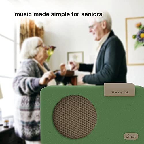 SMPL One-Touch Music Player, Audiobooks + MP3, Quality-Sound, Durable Wooden Encloser with Retro Look, 4GB USB with 40 Nostalgic Hits Included, Live Technical Support (Green, Music Player) 3 41zB4e8N80L. AC