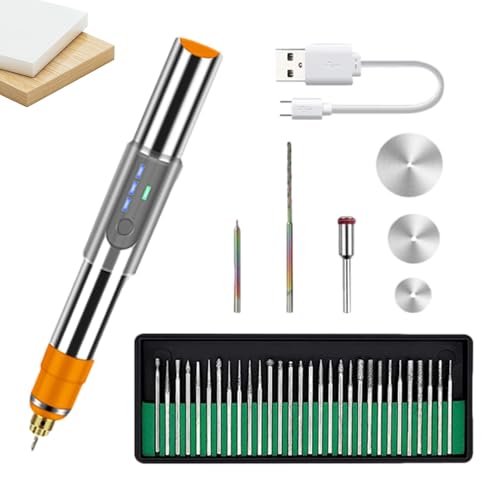 Glass Engraving Pen – Precision Etching Tool, Rotary Metal Engraver, Lightweight Handheld Design, Adjustable Speed Settings | Ideal for Jewelry, Wood, Glass, Stone, Crafting, DIY Projects