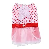 Garneck Adorable Vestido para Mascotas Falda De Fiesta para Perros Uso Diario y Especiales Cómodo y Práctico