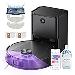 Ultenic T20 Pro+ Robot Aspirateur 3-en-1 avec Auto-vidage & Navigation LiDAR, Aspiration Puissante 10 000 Pa, Lavage Sols, Cartographie Multi-Zones, Autonomie Longue, Détection Objets & Tapis