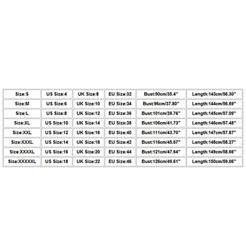 Lulupi Donna Vestito Estivo Lungo Abito da