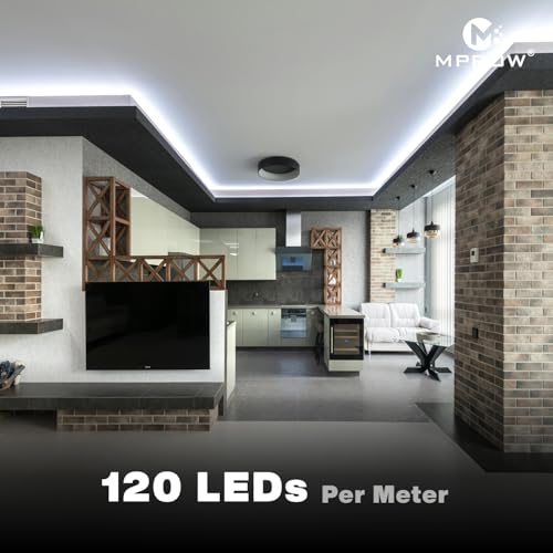 Image of MPROW 10 Meter LED Rope Light | 120 LEDs /Meter Waterproof Strip Light | Cove Light for False Ceiling, Diwali, Balcony & Indoor Decoration (White)