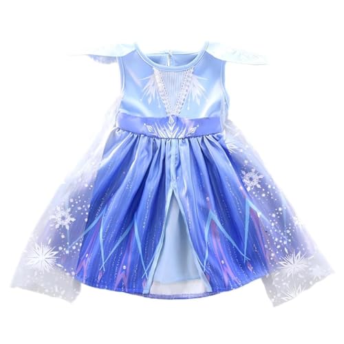 Lito Angels Vestidos de Princesa para Bebé niñas Disfraz de Reina de las Nieves con Capa Talla 12 a 18 meses Azul 267