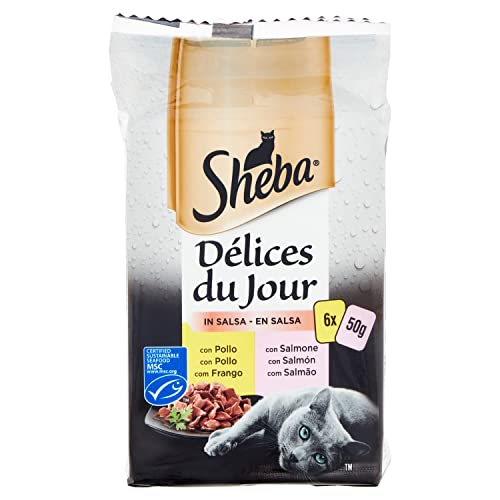 Sheba Delices Du Jour Lachs Huhn 6x50g 300g