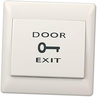 UKCOCO Interruptor De Botón Pulsador DC12V para De Control De Acceso De Puerta Botón De Salida De Emergencia En Color