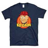 ED GEIN Cartoon Looney face - Parody Serial Killer True Crime T-Shirt Navy