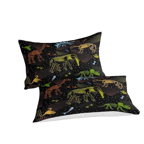 Housse de couette dinosaure 3D en microfibre ensemble literie