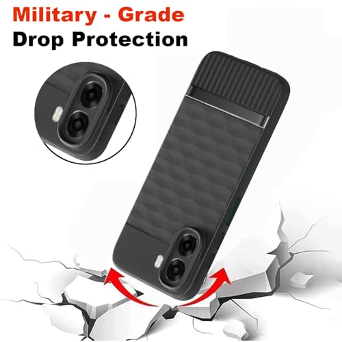 Image of Shockproof Case Compatible with Oppo A6x 5G / A6x 4G / K14x 5G | Full Camera Protection | TPU Flexible Back Cover for Oppo A6x 5G / A6x 4G / K14x 5G (Matte Black)