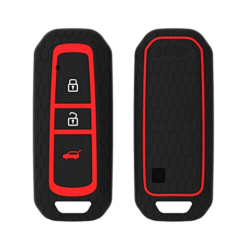 CARMATE Silicone Car Key Cover KC-36 Fit for MG Hector-Black