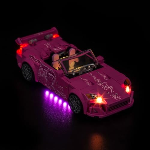 Image of LED Lighting Compatible with Lego 77241 Speed Champions 2 Fast 2 Furious Honda S2000, Light Kit Compatible with Lego 77241 Car, NOT Included The Model Set - JUST Lights