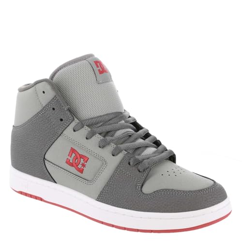 DC Men's Manteca 4 Hi High Top Casual Skate Shoe Sneaker, White/Grey/Orange, 11