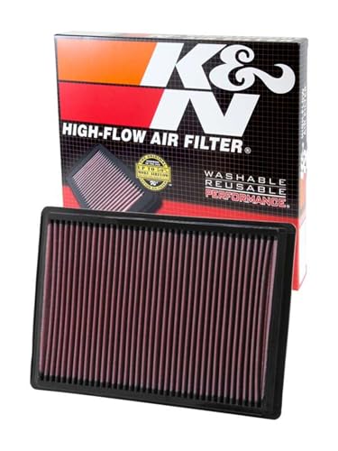 Filtre à air de remplacement K&N lavable améliorant le flux d'air