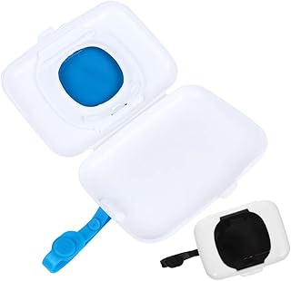 Hoement 2 Peças Caixa De Lenços Umedecidos Para Viagem Lenços Umedecidos Dispensador De Saco De Fraldas Lenços Umedecidos Para Cima E Para Cima Lenços Umedecidos Lenços Umedecidos