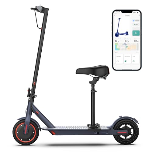 Image of MAXSHOT Electric Scooter for Adults, 8.5 /10 /14 inch Tires, 19 /22Mph, 350W /500W Motor, 21-28 Miles Range, Folding E-Scooter with Dual Suspension,APP Control