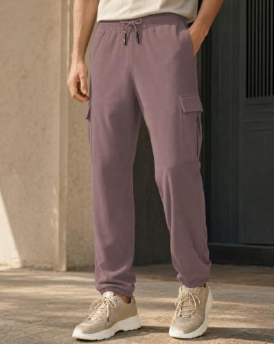Image of Nobero Joggers for Men | Oversized Fit | Elasticated Waist with Drawcord | Soft & Breathable Fabric | Loose Track Pants | Casual & Streetwear