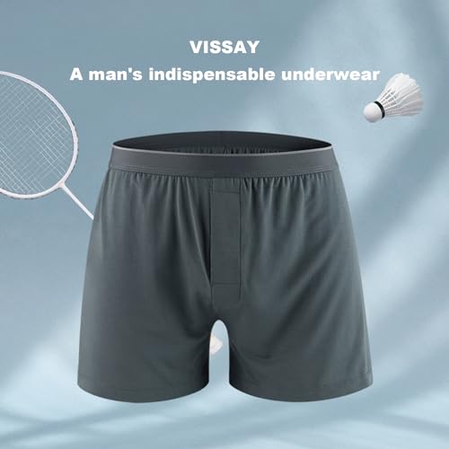 VISSAY Men's Boxer 4Pack - Soft Stretch Breathable Underwear with Modal Fabric2