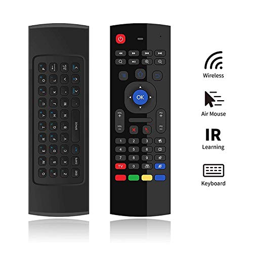 SleekView MX3 Air Mouse 2.4 GHz Teclado inalámbrico para Google Android Mini PC TV Box, T95N T95Z Plus QBox M8 M8S Plus T8 MXQ Pro MXIII
