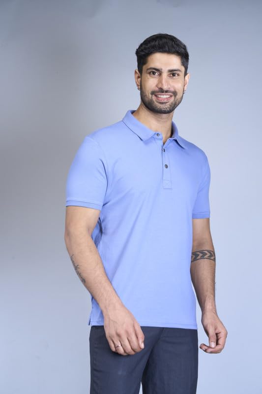 Image of Interwove Bamboo Knitted Polo T-Shirt