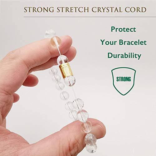 Morchic 8mm Genuine Gemstone Stretch Bracelet for Women Men Unisex, Natural Energy Crystal Stone Beads, Classic Simple Design Cuff Birthday Gift 7.5 Inch4