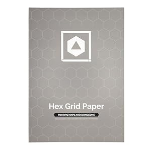 A4 Hex-Raster-Papierblock für TTRPG Battle Maps