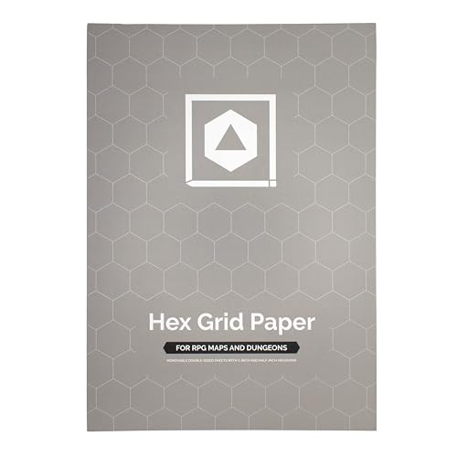 A4 Hex Grid Paper Pad for TTRPG Battle Maps